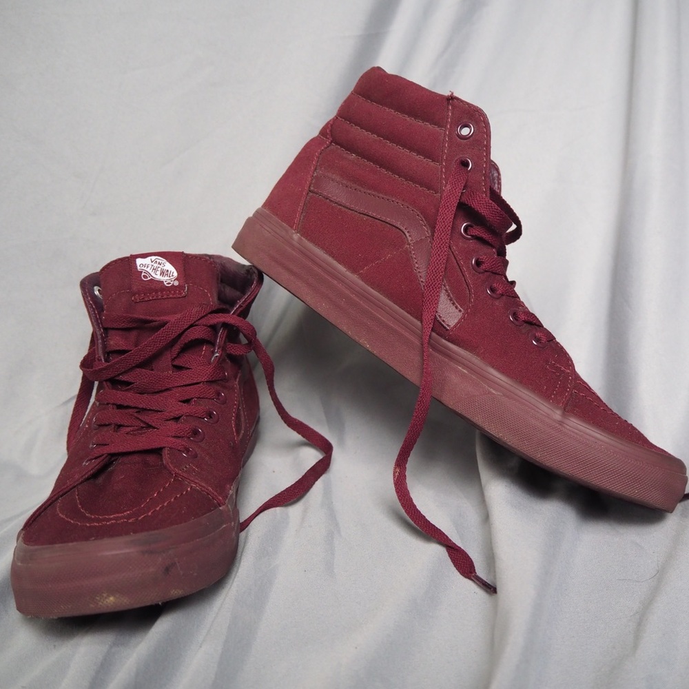 Burgundy Hightop Vans